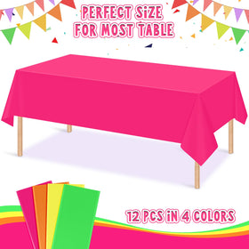 MASHAN neon tablecloth orange 54x108 brightens festive events