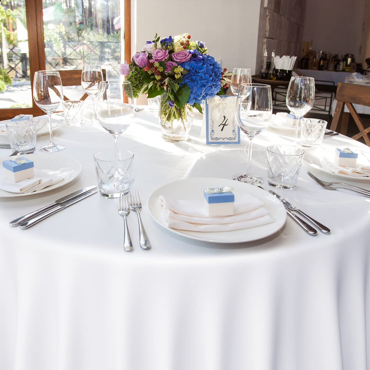 MASHAN outdoor patriotic tablecloth creates bright decor for gatherings
