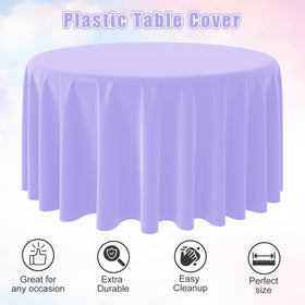 MASHAN pastel tablecloth round 84in yellow, creates cheerful vibe while protecting surfaces.