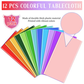 MASHAN rainbow tablecloth lake blue shades on table with waterproof surface