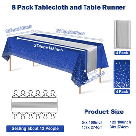 MASHAN silver satin table runner adds silky sheen to tables