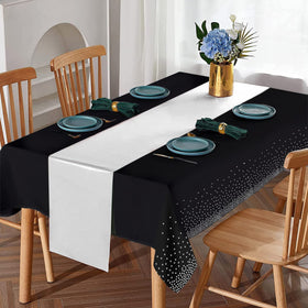 MASHAN 12x108 inch satin runner complements 8-10 seat setups