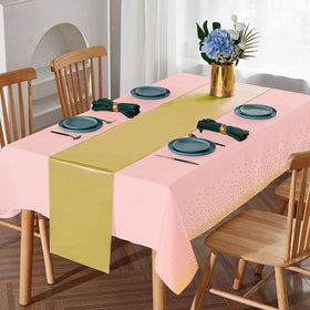MASHAN wedding table setting – pink and gold coordinated decor for memorable meals