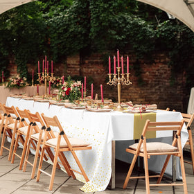 MASHAN waterproof PEVA tablecloth protects surfaces during events