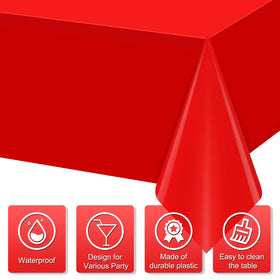 MASHAN white tablecloth adds bright contrast and protects surfaces from messes