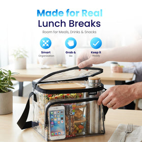 Masirs Clear Lunch Bag freezer-safe design for cold items