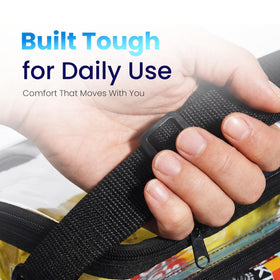 Masirs Clear Lunch Bag heavy-duty zippers built to last daily use