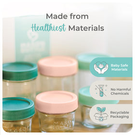 Mason Bottle airtight lid with silicone ring ensures freshness.