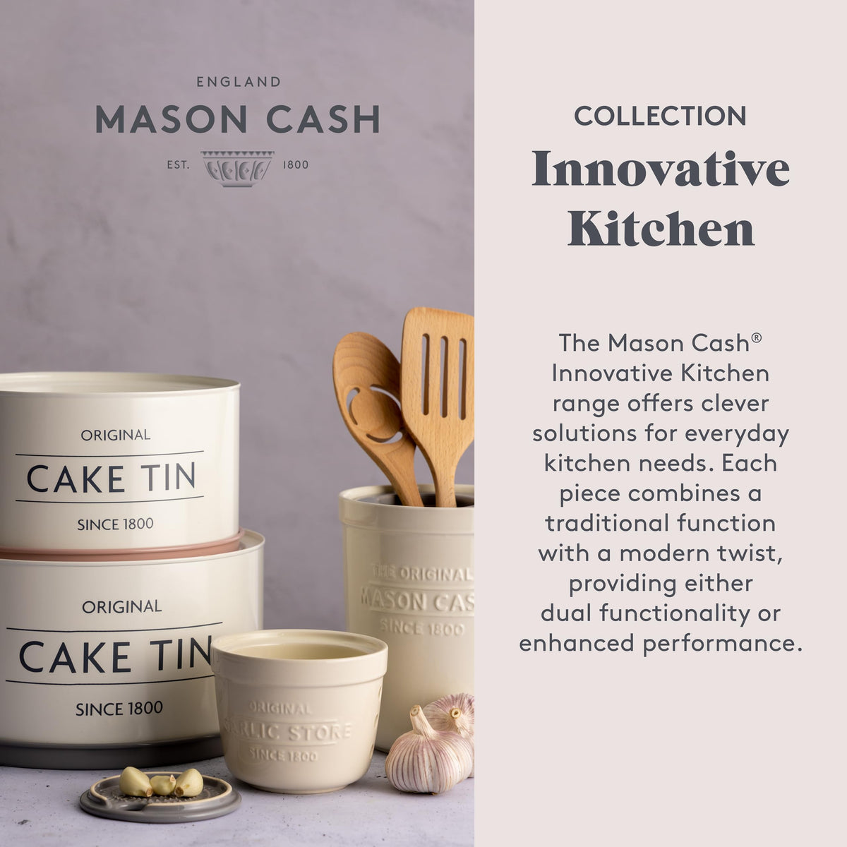 Mason Cash dishwasher-safe and microwave-safe stoneware for easy cleanup