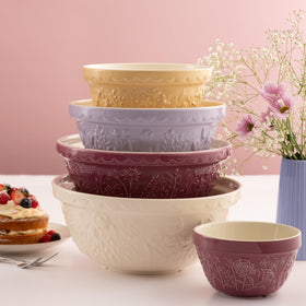 Wide shallow design supports kneading and quick, even mixing.