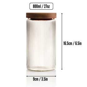 Mason & Fable airtight glass jar for pasta or cereal, plastic-free storage.