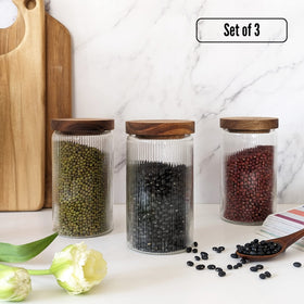 Mason & Fable canister stackable design keeps coffee organized and accessible.