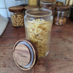Mason & Fable glass jars are stain-resistant and non-porous.