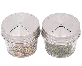 Mason Jar Lifestyle four-pack contents organized for quick seasoning setups.