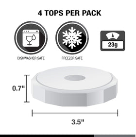 Masontops Tough Tops lids fit Ball jars and support multi-purpose organization.