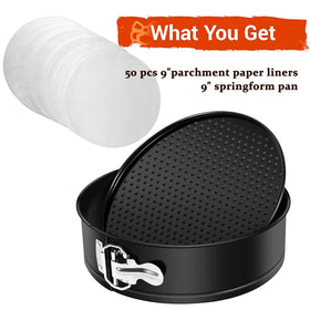 MASSUGAR Springform Pan with nonstick coating enables effortless release and clean slices.