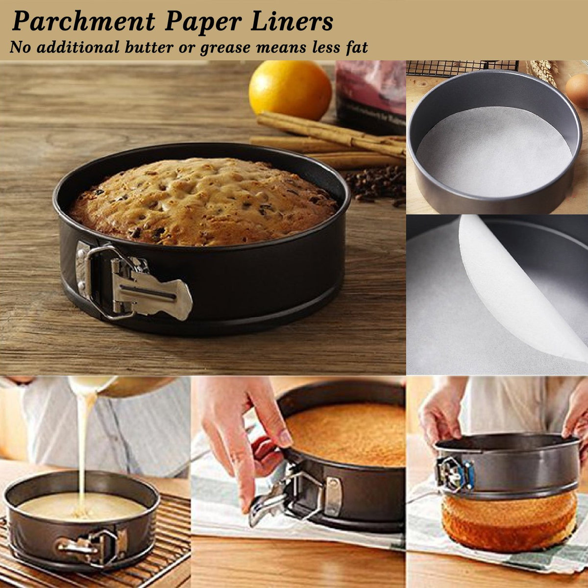 MASSUGAR removable-bottom cheesecake pan for reliable release and professional results.