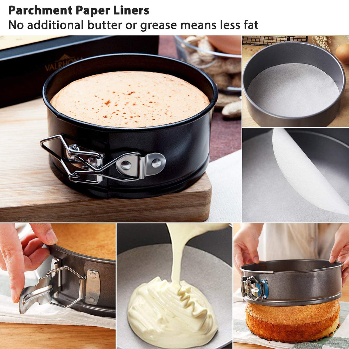Massugar nonstick coating enables effortless release and quick cleanup.