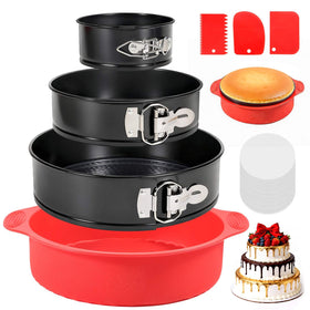MASSUGAR 4-inch springform pan ready for individual cheesecakes with even baking