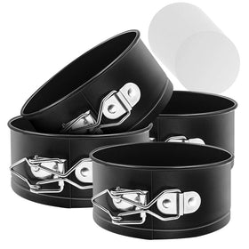 Massugar springform pan 4-pack with easy-release design for mini desserts.