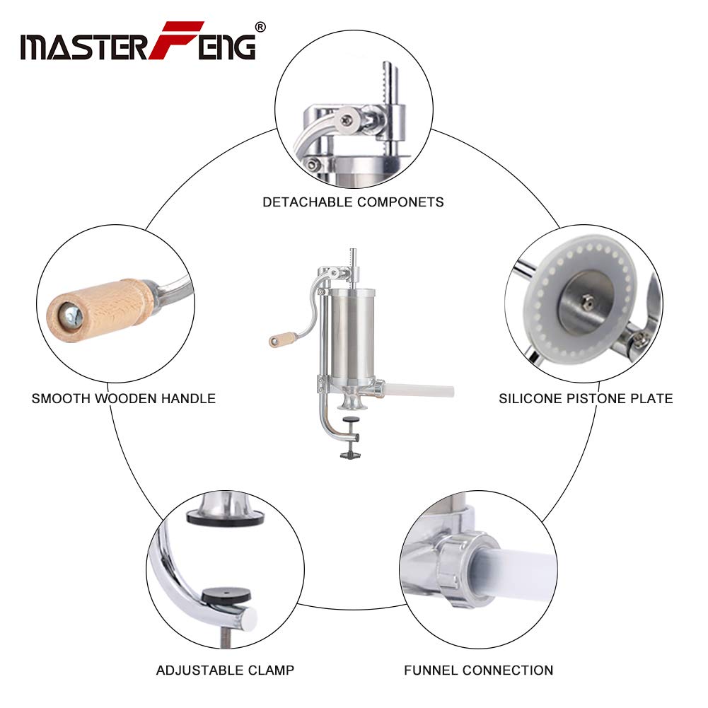 Easy-to-assemble MASTER FENG sausage stuffer