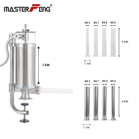 MASTER FENG vertical handle provides ergonomic grip during filling