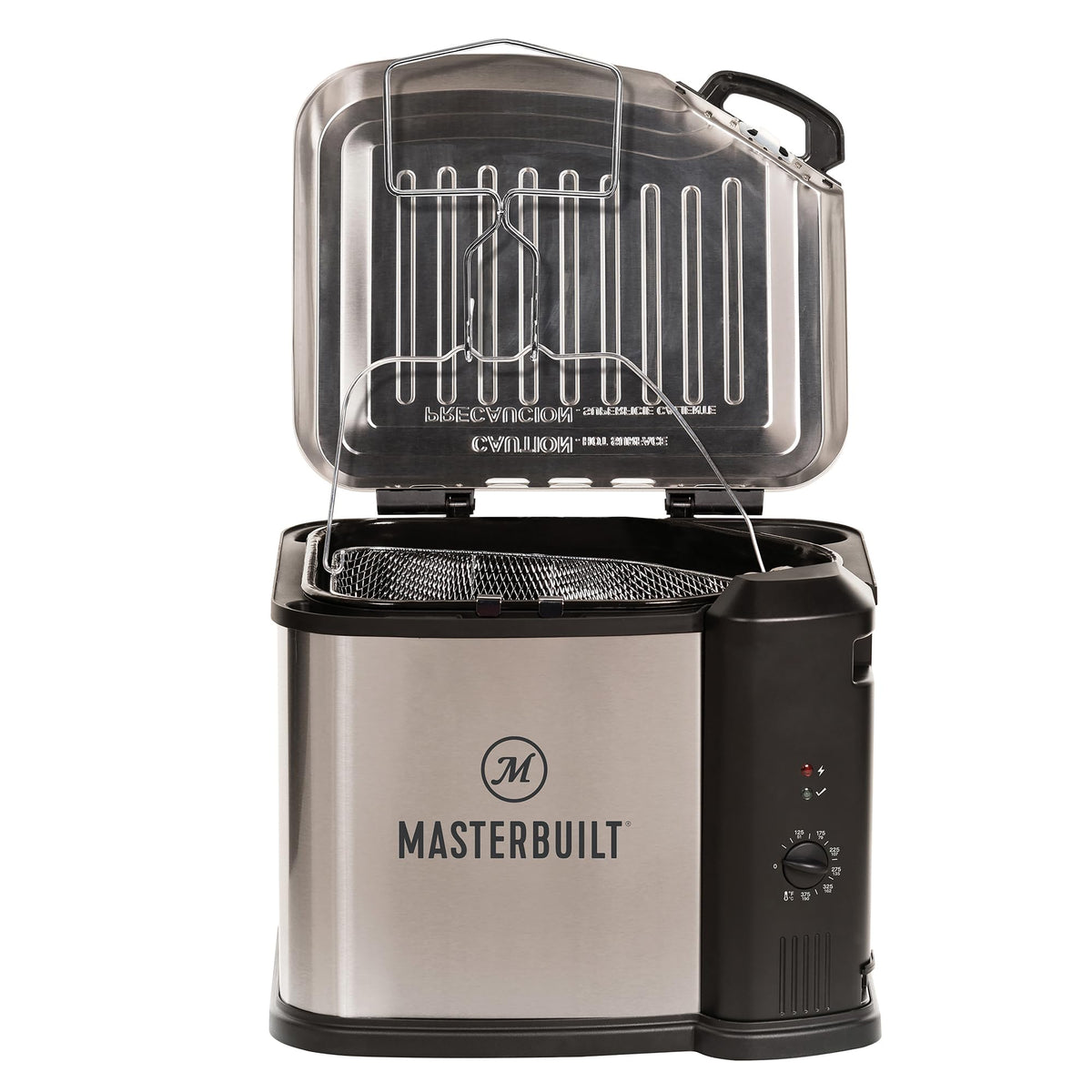 Masterbuilt 3-in-1 fryer-boiler-steamer in action.