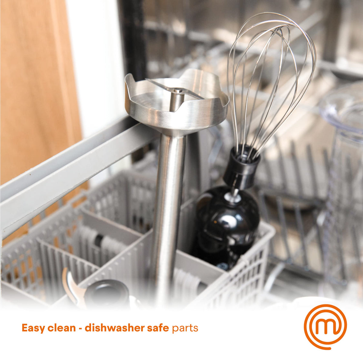 MasterChef detachable parts shown for easy cleaning and storage.