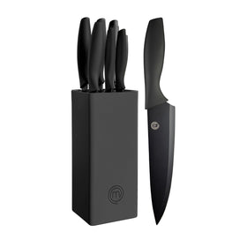 MasterChef knife set block overview showing professional quality and organized storage.