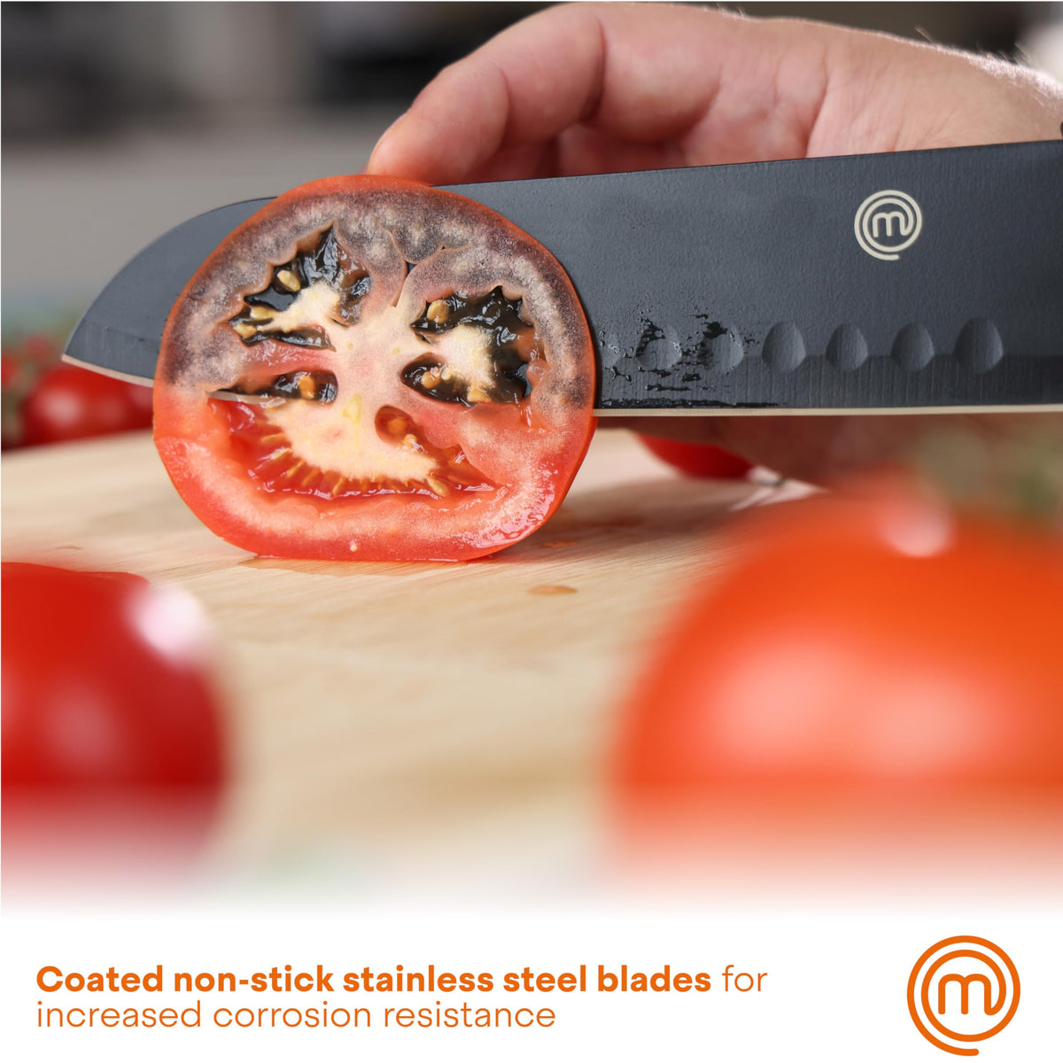 MasterChef paring knife detail highlighting precision and maneuverability.