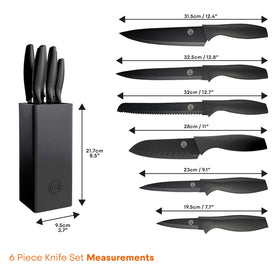 MasterChef universal knife block showing soft-spike storage for blades.