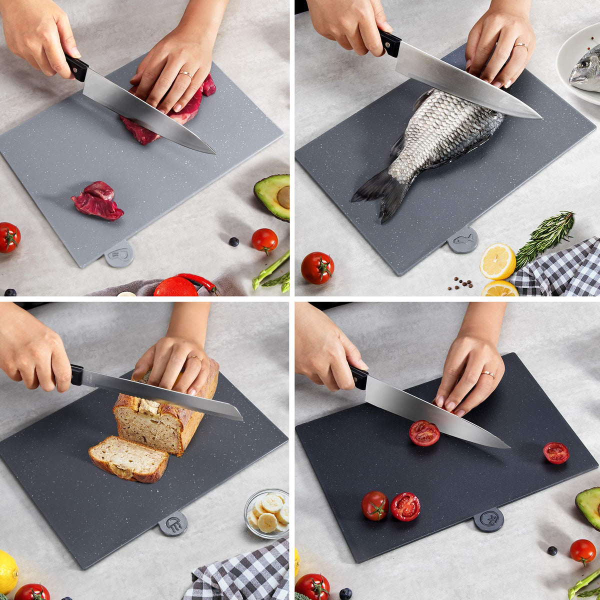 Masthome surfaces are dishwasher safe for quick cleanup after prep.