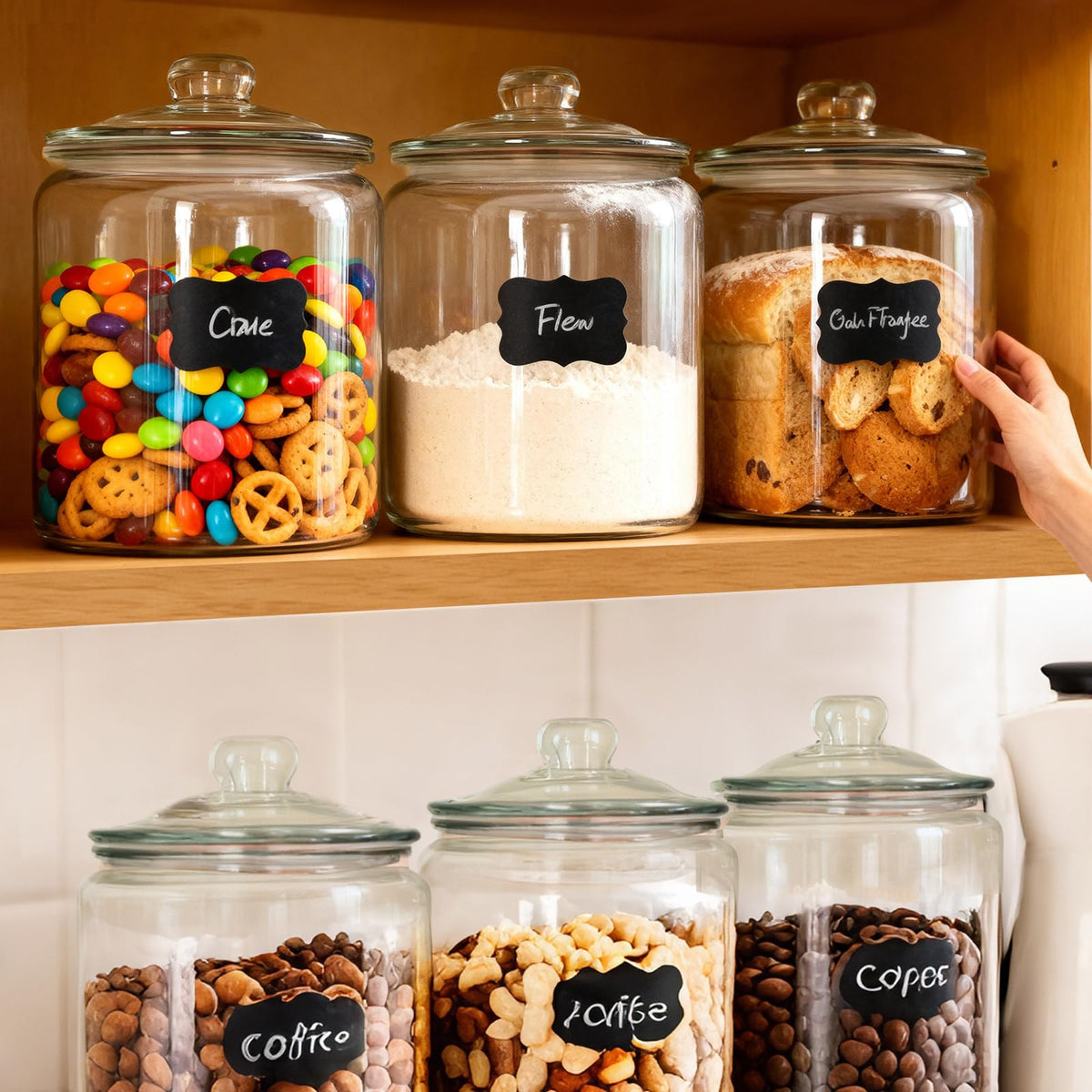 Masthome elegant kitchen canister adds style and organization