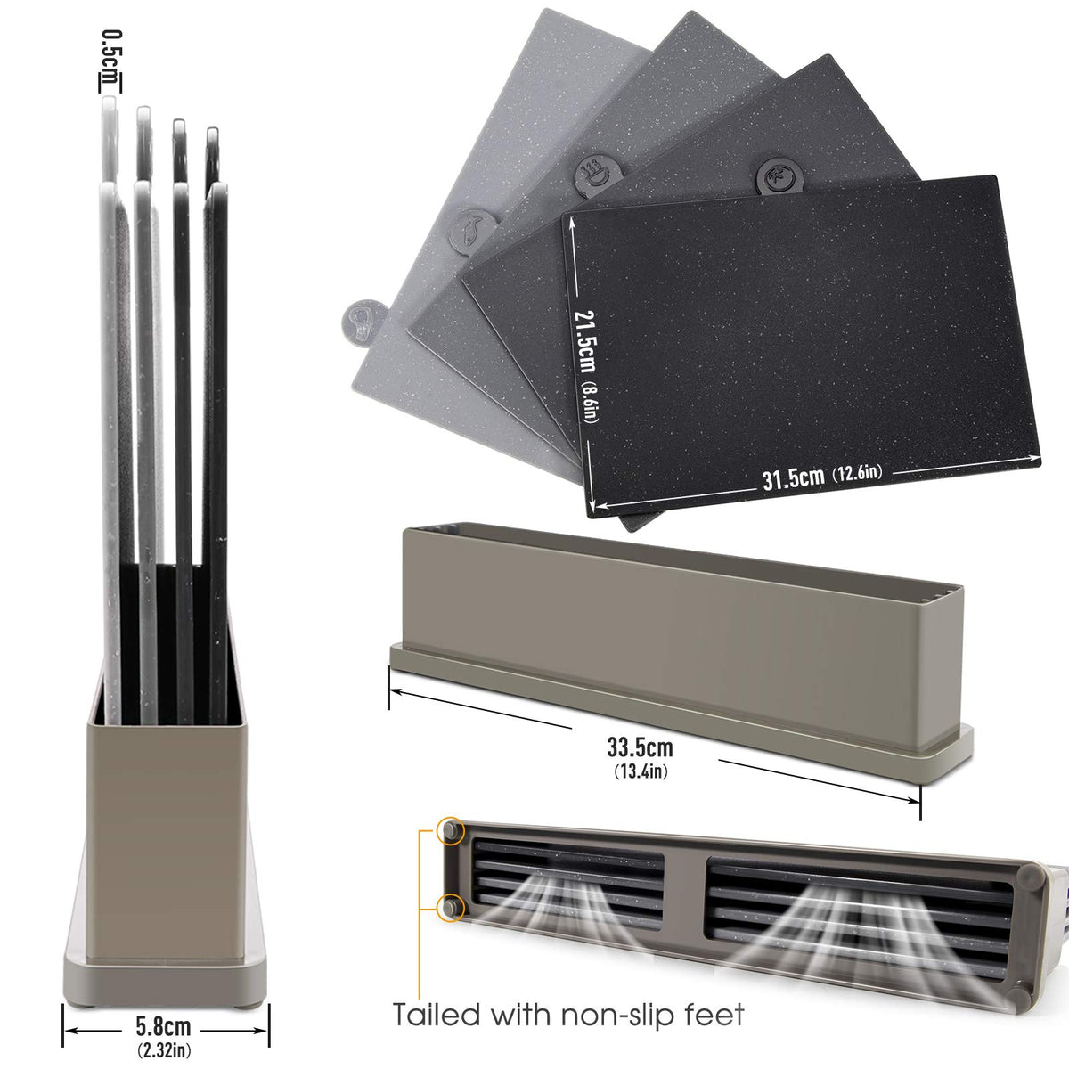Masthome cutting boards use food-grade materials that resist odor.
