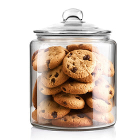 Masthome large glass jar with lid, 1 gallon storage for bulk ingredients