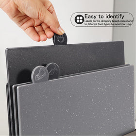 Masthome non-slip feet ensure stable chopping on any countertop.