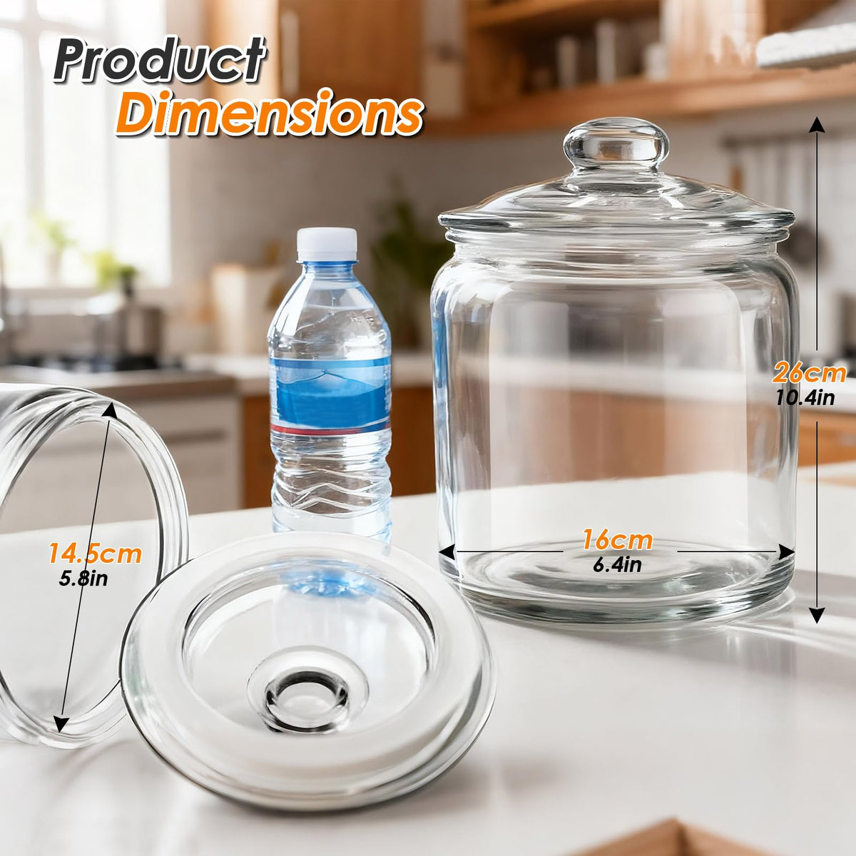 Masthome pasta, flour, nuts storage jar keeps items organized