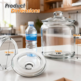 Masthome pasta, flour, nuts storage jar keeps items organized