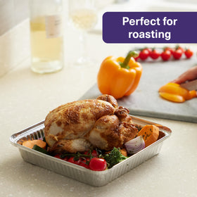 MATANA 25-pack 9x9 aluminum pan casserole with lid for serving