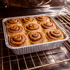 MATANA 25-pack 9x9 aluminum pan lasagna with lid for meal prep