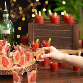 MATANA 2 oz plastic shot glasses ideal for tastings and cocktails