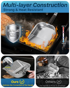 Matchwaves Griddle Scoop is dishwasher-safe for easy cleanup.