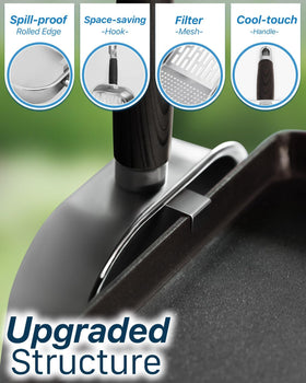 Matchwaves Griddle Scoop hanging hole enables easy, within-reach storage.
