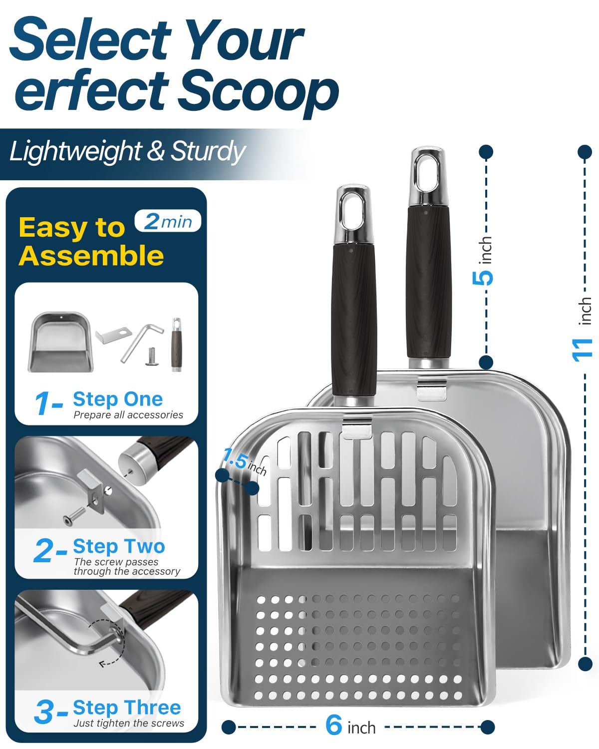 Matchwaves stainless steel griddle scoop showcases durable build for heavy use.