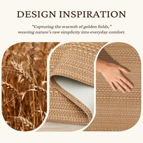MatEssenz non-slip backing secures the rug on hard floors