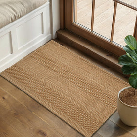 MatEssenz machine-washable entry rug makes cleaning quick and easy.