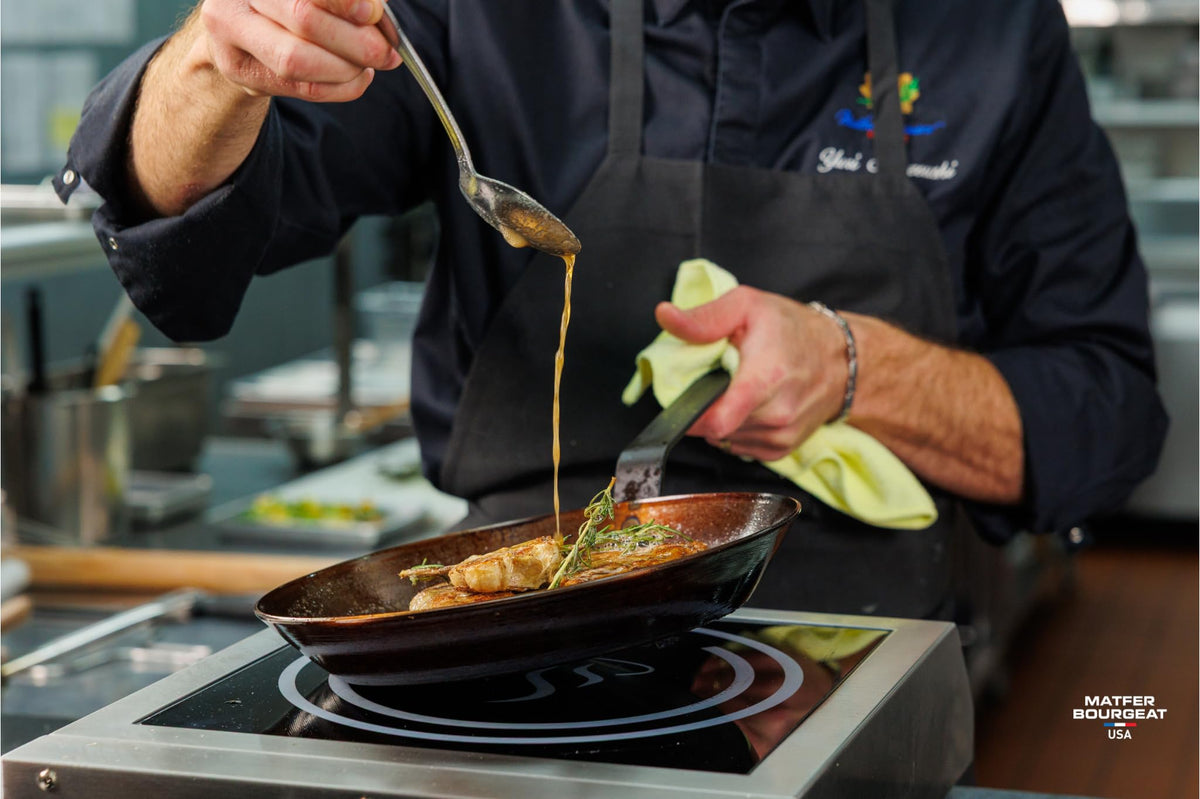 Matfer Bourgeat carbon steel cookware emphasizes durability and heat retention
