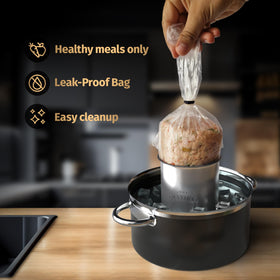 Matiks leakproof heat-resistant bags for cooking and reheating meals with confidence