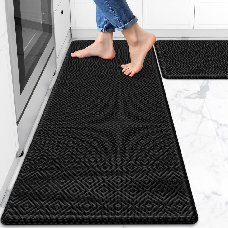 Mattitude kitchen mat set in a spacious kitchen for versatile standing areas