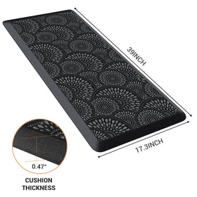 Mattitude Kitchen Mat showing non-slip beveled edges to prevent slips